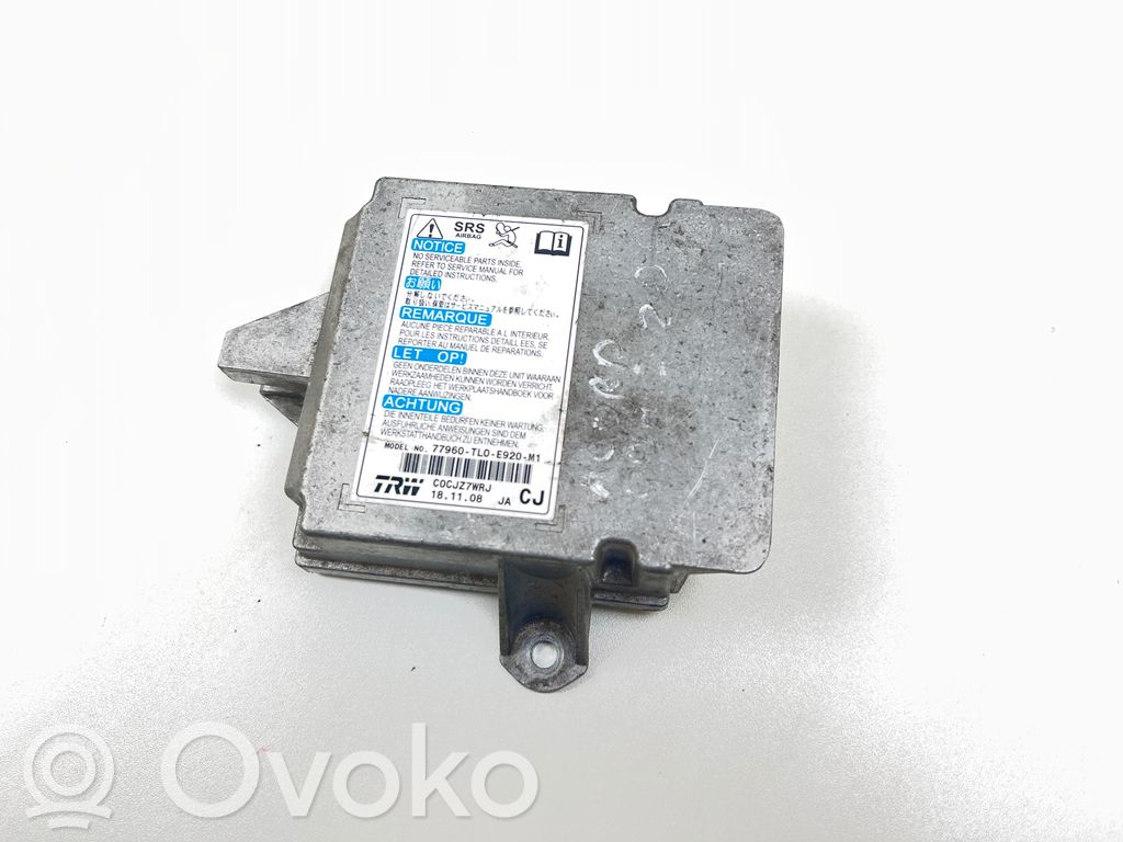 Honda Accord Airbag control unit/module 
