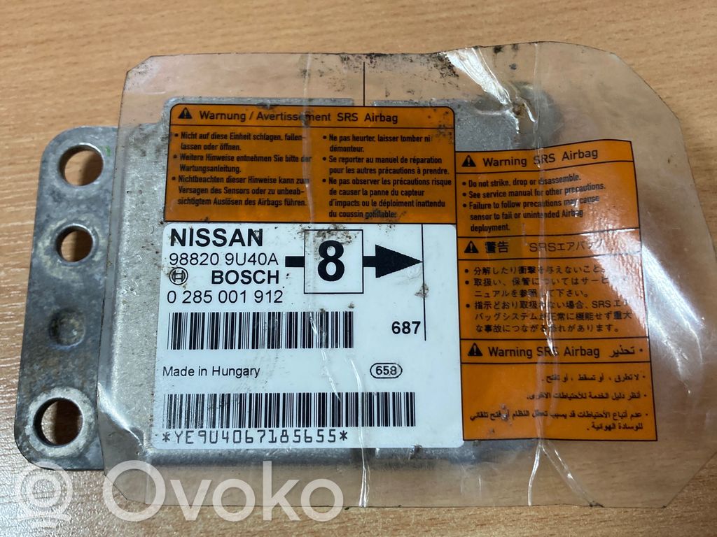 Nissan Note (E11) Airbag control unit/module 