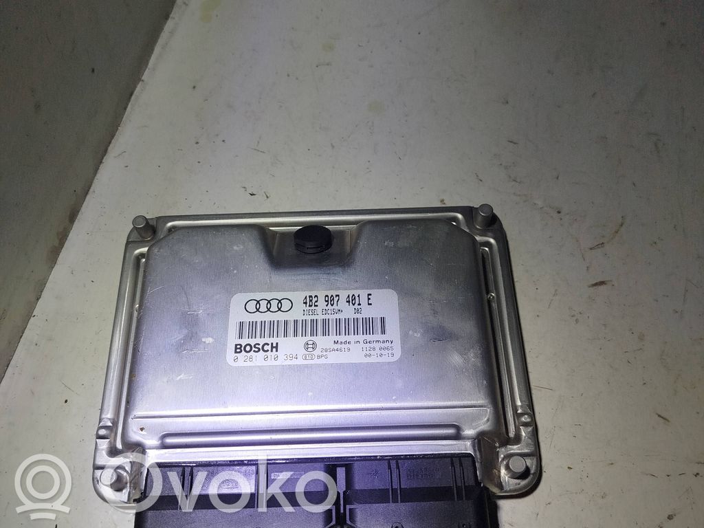 Engine control unit/module   4B2907401E,0281010394