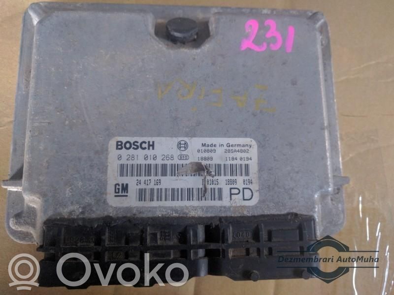 Engine control unit/module ECU   0281010268,24417169
