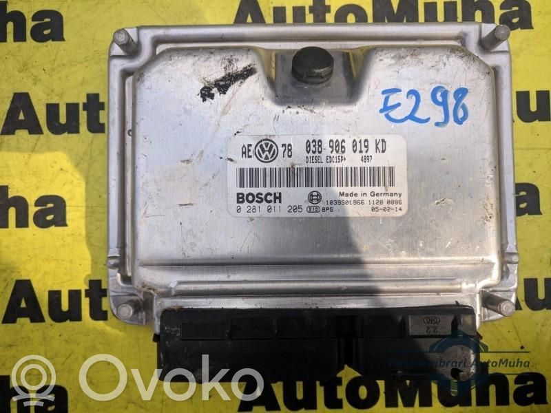 Engine control unit/module ECU   0281011205,038906019KD,AE78