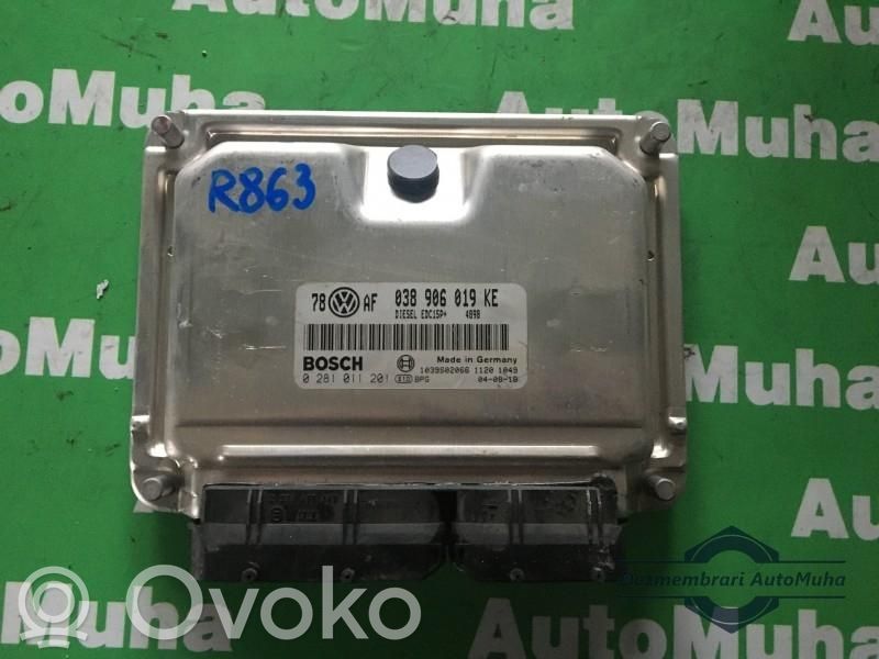 Engine control unit/module ECU   0281011201,038906019KE,78AF