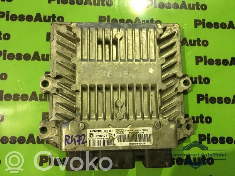 Engine control unit/module ECU   5WS40117CT,HW9648624280,SID804,SW9655151080