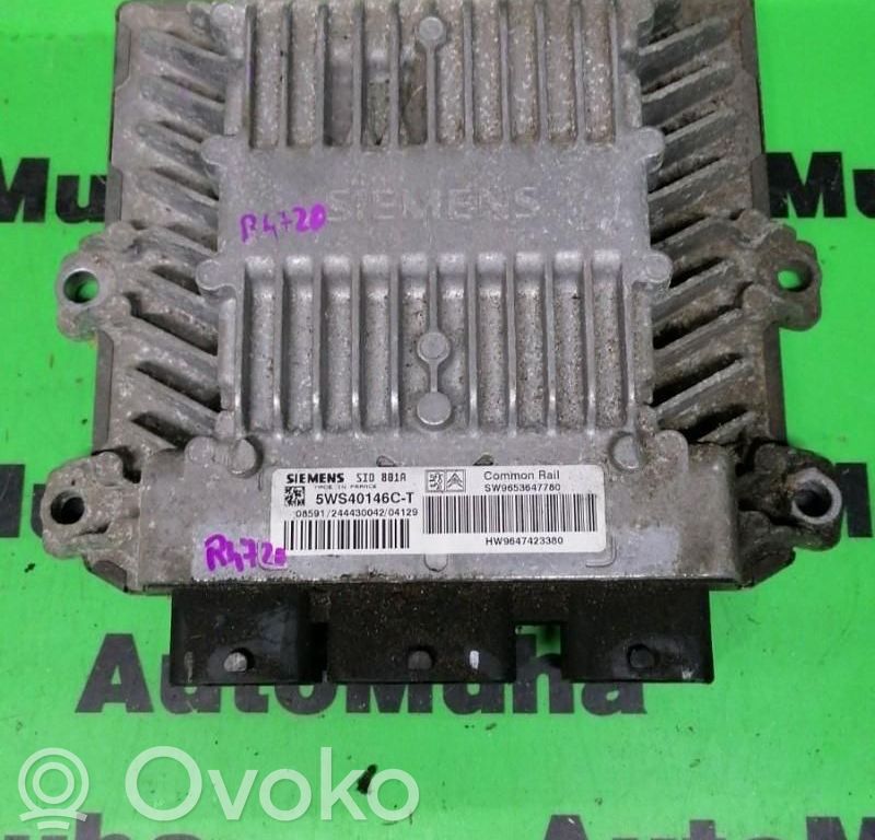 Unité de commande, module ECU de moteur   5WS40146CT,SW9653647780