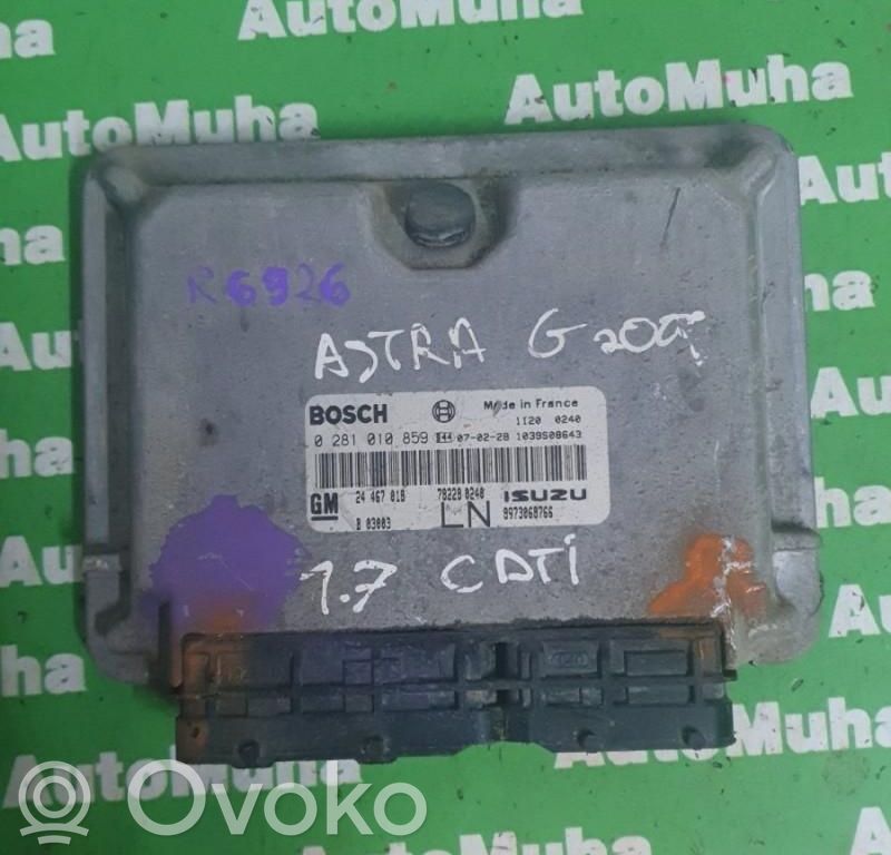 Opel Astra G Unidad de control/módulo ECU del motor 