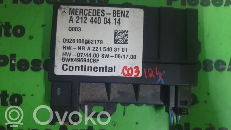Mercedes-Benz E C207 W207 Mukavuusmoduuli 
