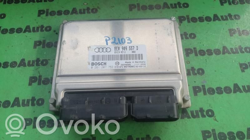 Engine control unit/module ECU   0261207753,8E0909557D