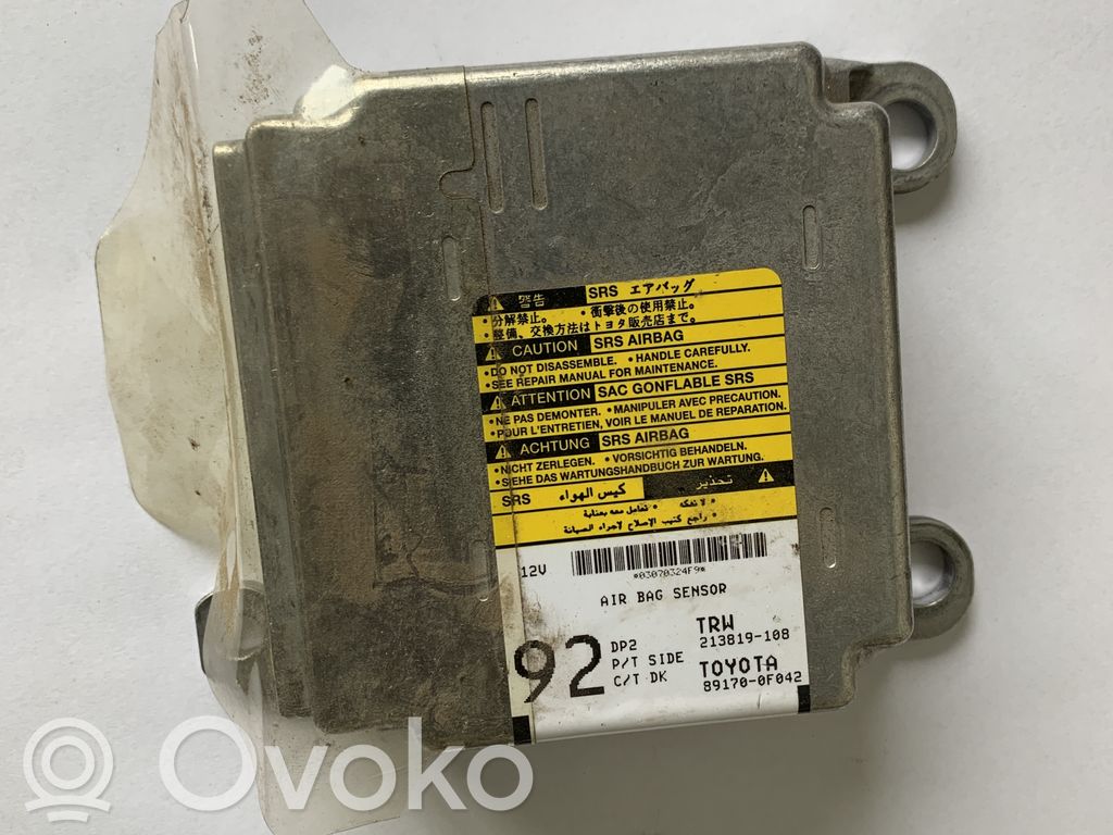 Toyota Corolla Verso AR10 Airbag control unit/module 