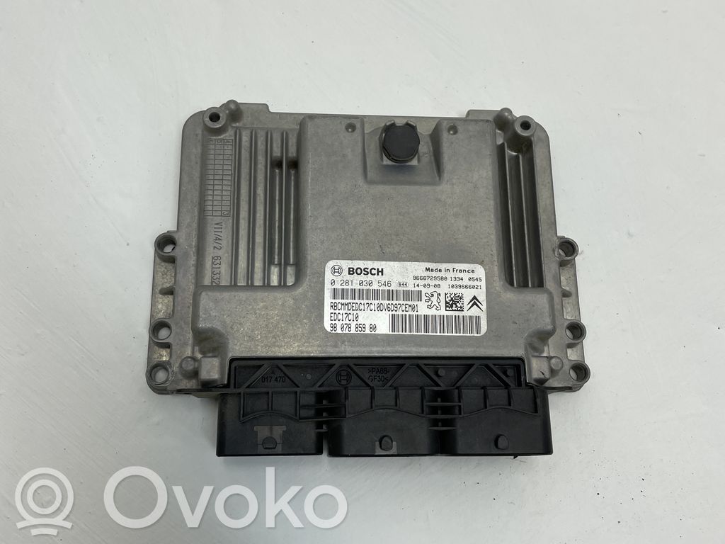 Engine control unit/module   9807885980,0281030546