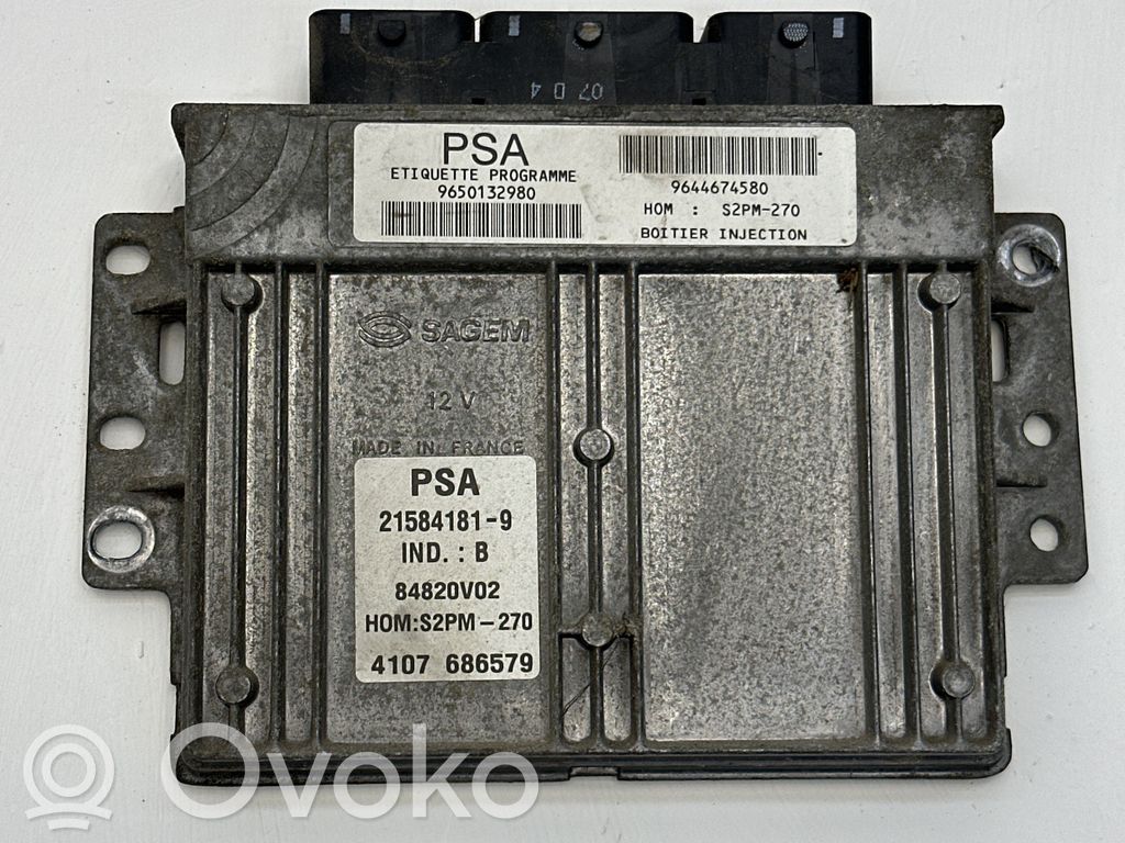Citroen Xsara Picasso Engine control unit/module 