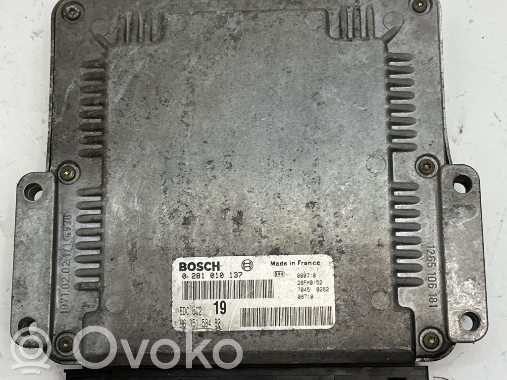 Citroen Xsara Picasso Engine control unit/module 