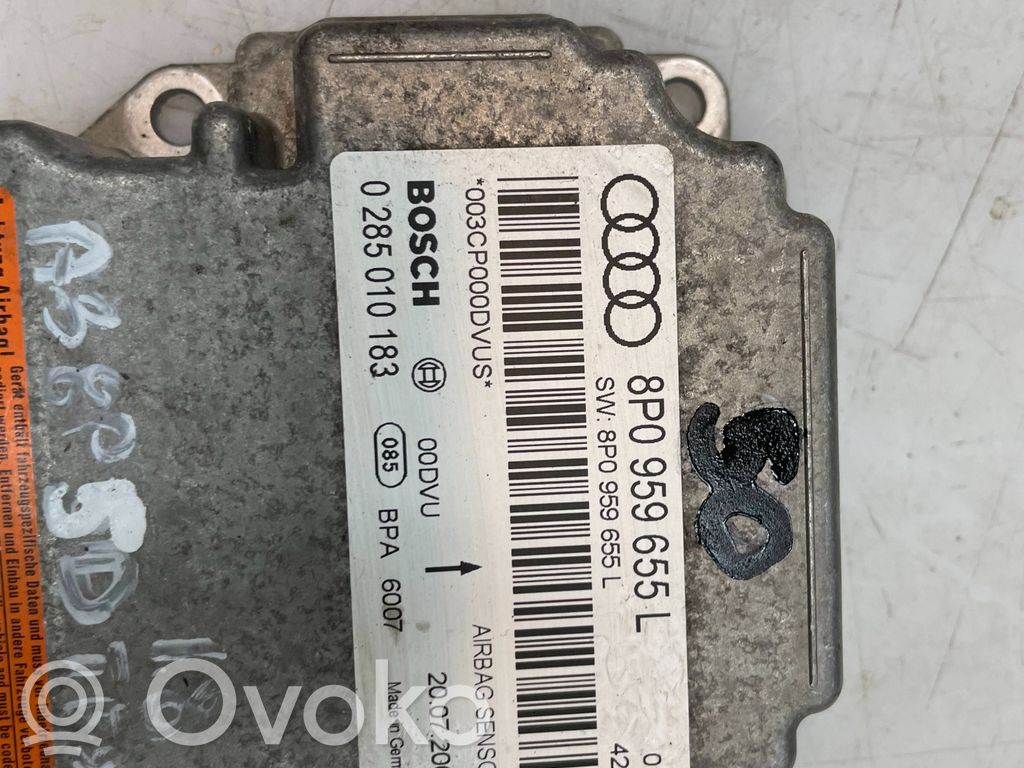 Audi A3 S3 A3 Sportback 8P Centralina/modulo airbag 