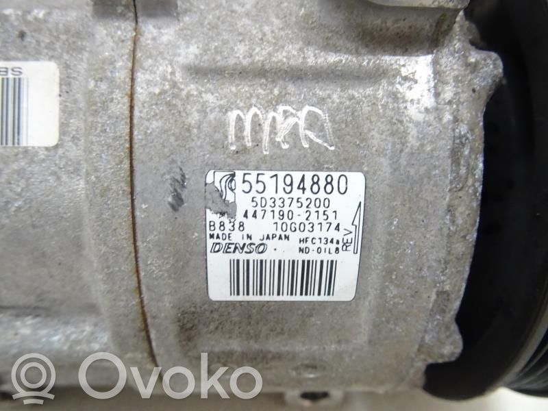 Fiat Grande Punto Gaisa kondicioniera kompresors (sūknis) 