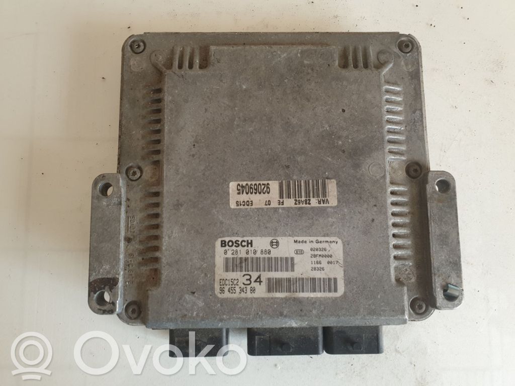 Peugeot 607 Engine control unit/module 