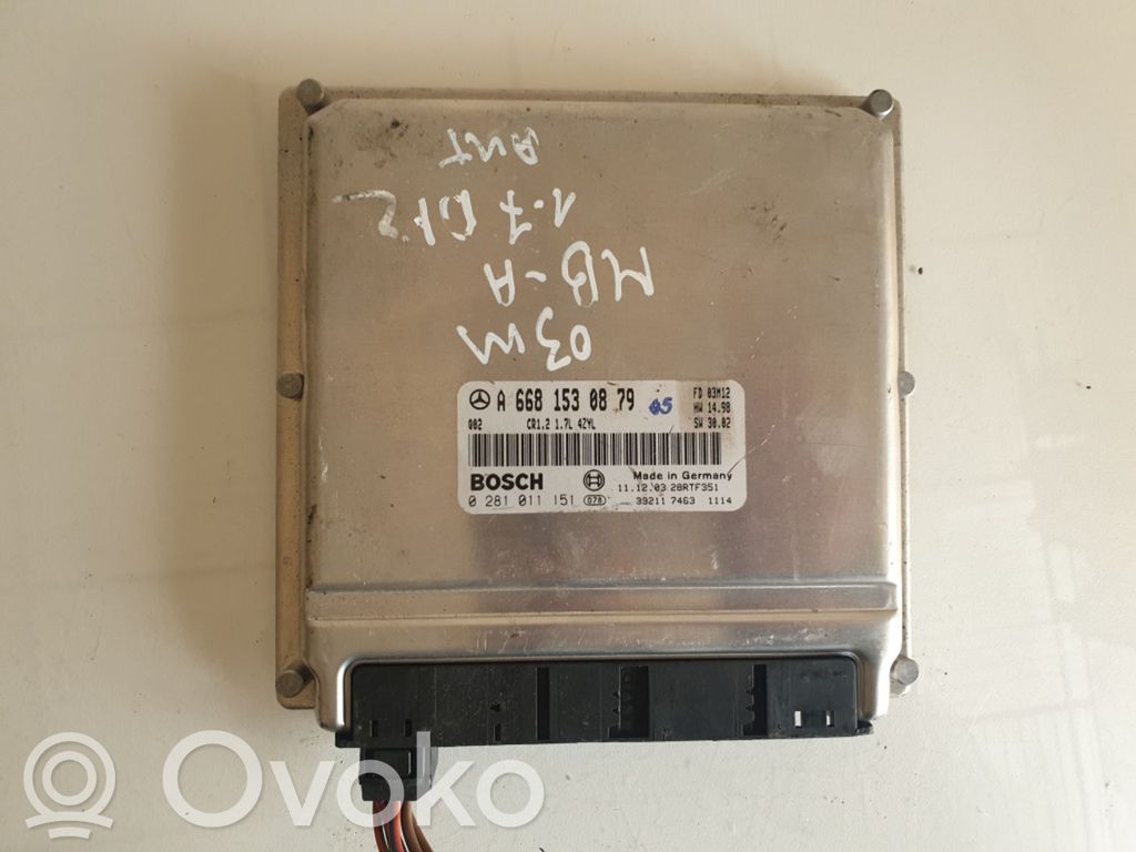Mercedes-Benz A W168 Engine control unit/module 