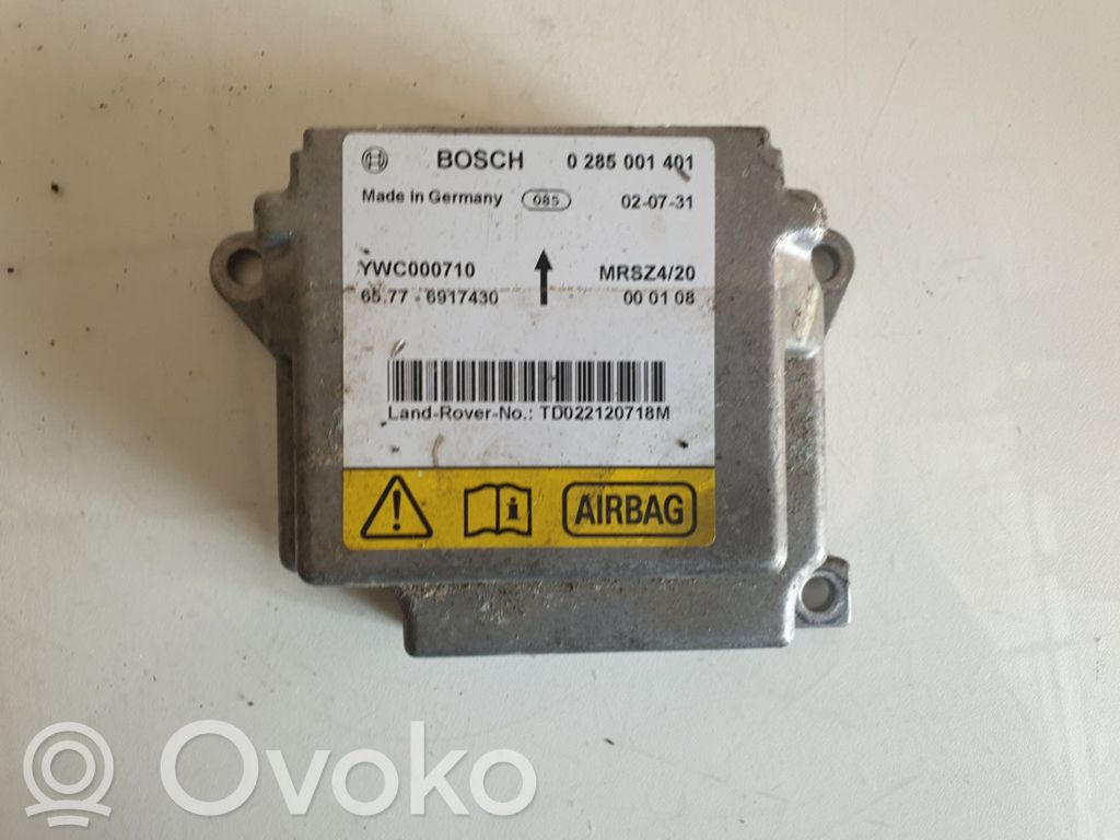 Land Rover Range Rover L322 Airbag control unit/module 