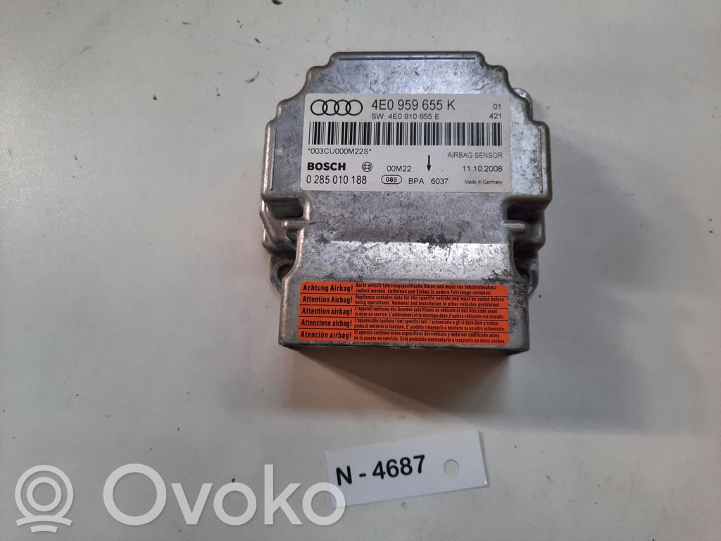 Airbag control unit/module   4E0959655K