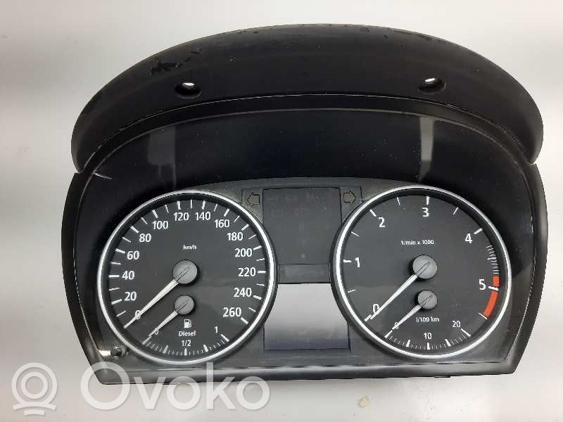 BMW 3 E90 E91 Spidometras (prietaisų skydelis) 
