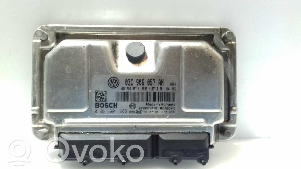 Engine control unit/module   03C906057AN,BOSCH,0261201665
