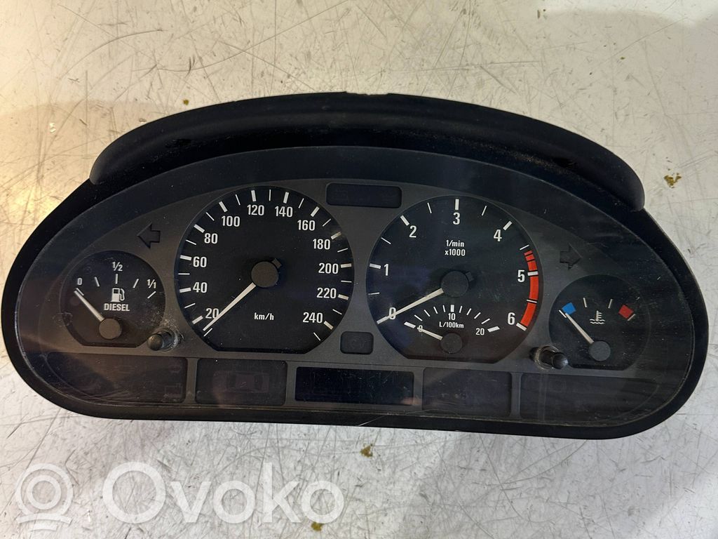 BMW 3 E46 Spidometrs (instrumentu panelī) 