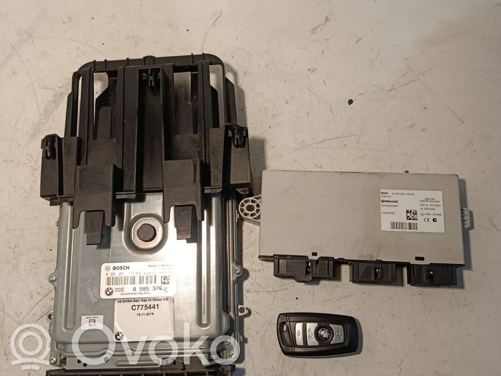 BMW 5 F10 F11 Komputer / Sterownik ECU i komplet kluczy 
