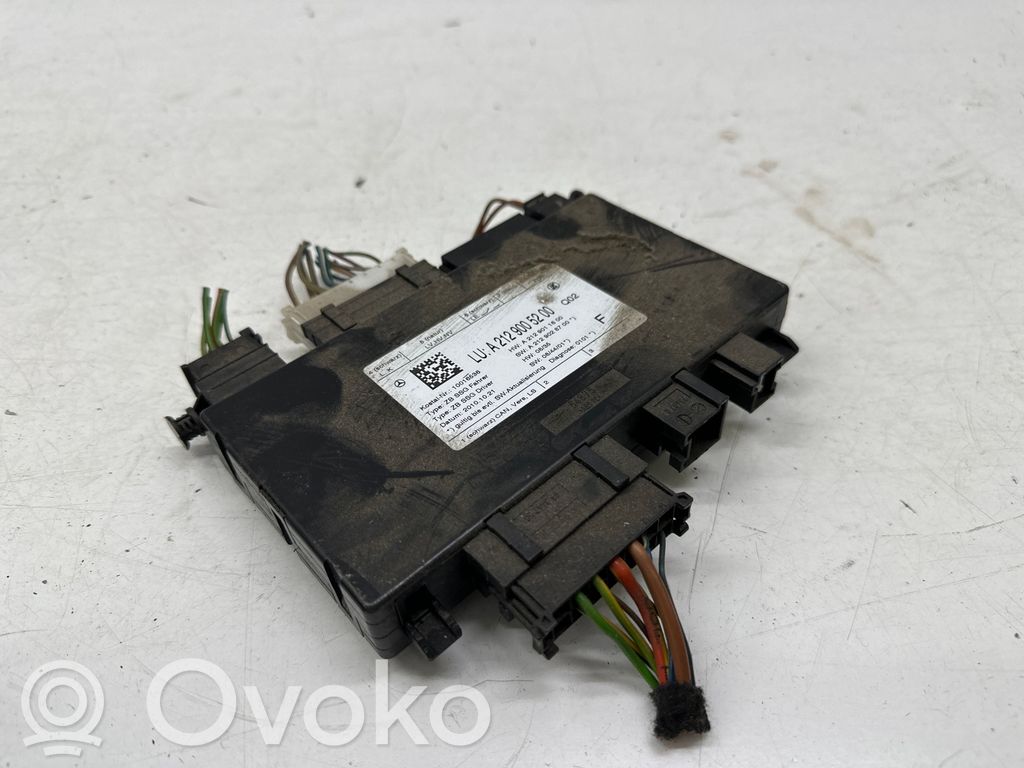 Mercedes-Benz E W212 Module de commande de siège 