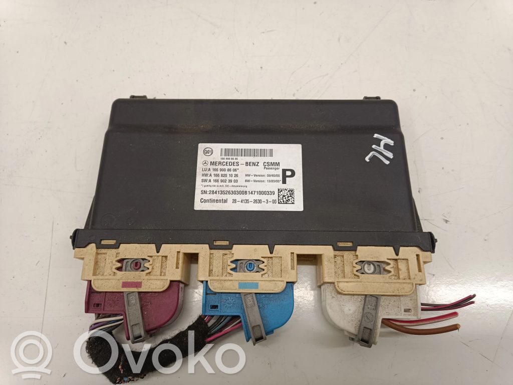 Mercedes-Benz ML W166 Module de commande de siège 
