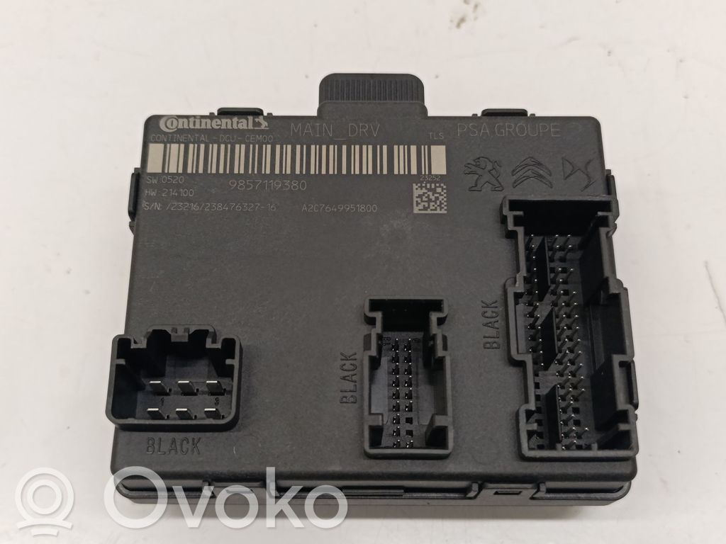 Opel Astra L Unidad de control/módulo de la puerta 