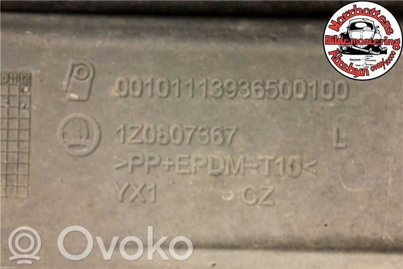 Skoda Octavia Mk2 (1Z) Mascherina inferiore del paraurti anteriore 