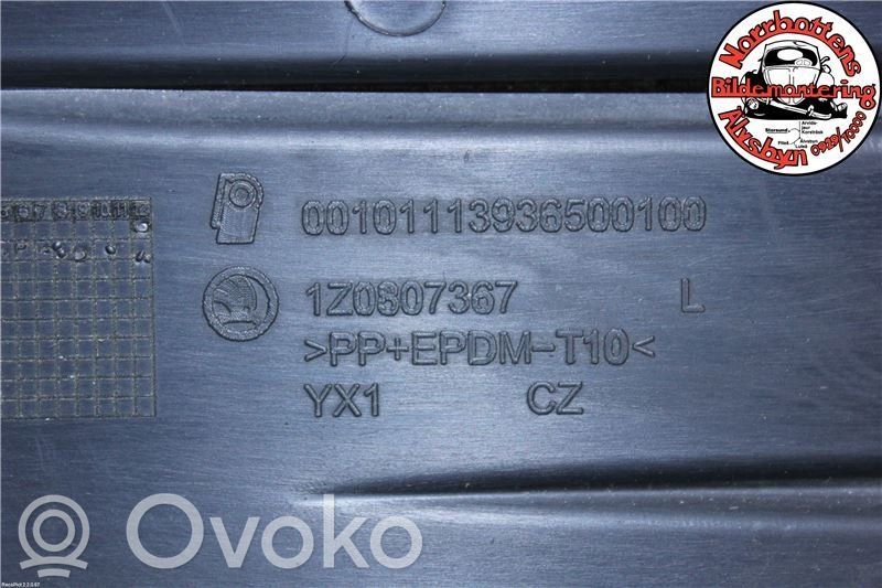 Skoda Octavia Mk2 (1Z) Mascherina inferiore del paraurti anteriore 