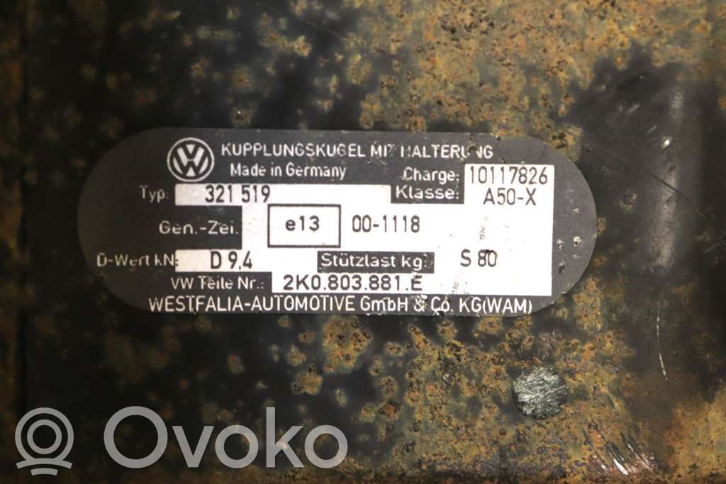 Hak holowniczy / Komplet   2K0803880H,321519,2K0803881E