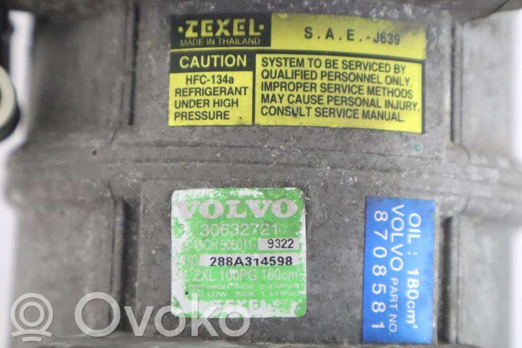 Volvo S40, V40 Kompresor / Sprężarka klimatyzacji A/C 