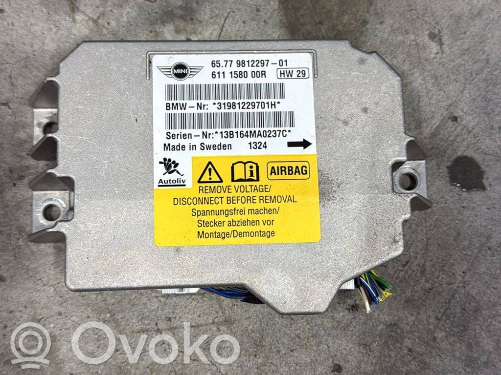 Mini Cooper Countryman R60 Centralina/modulo airbag 