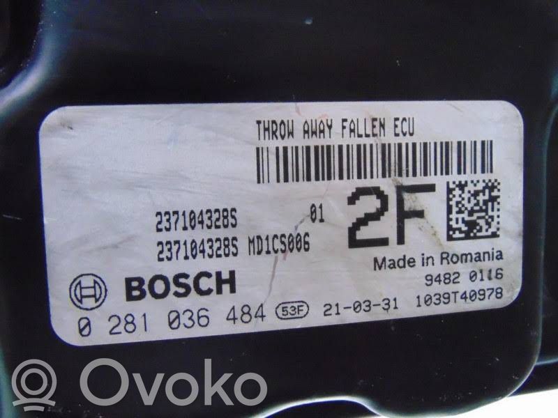 Dacia Dokker Engine control unit/module 