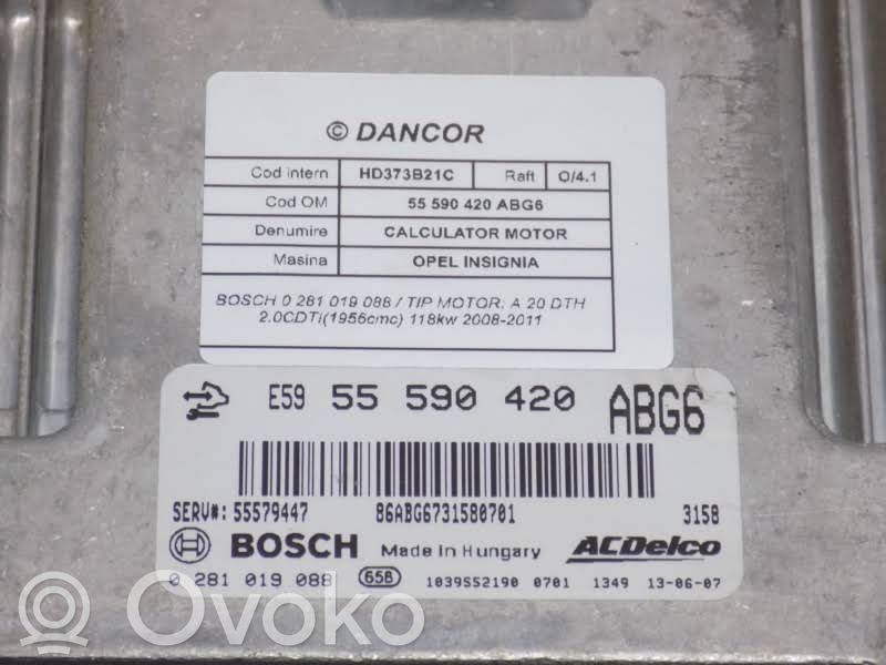 Opel Insignia A Engine control unit/module 