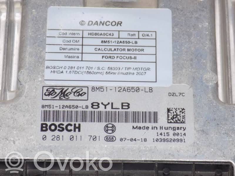 Ford Focus Engine control unit/module 