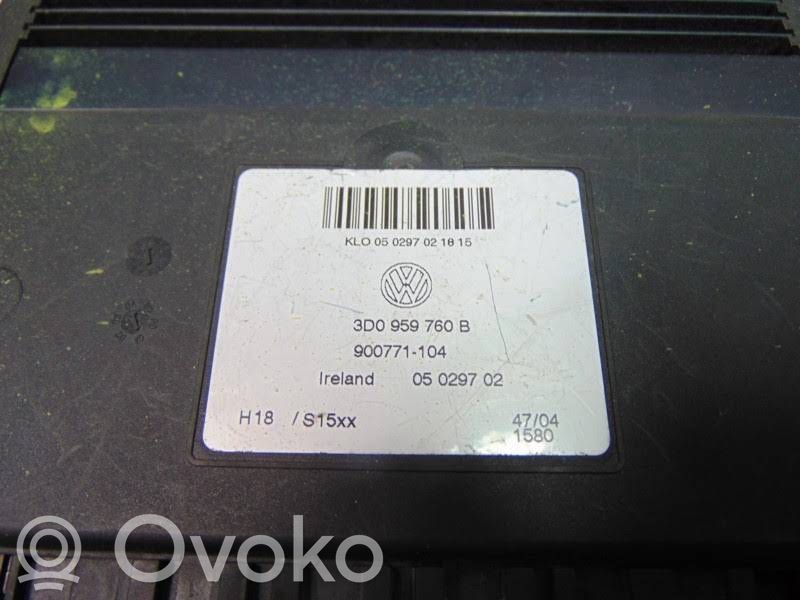 Module de commande de siège   3D0959760B