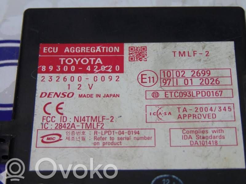 Toyota RAV 4 (XA30) Other control units/modules 