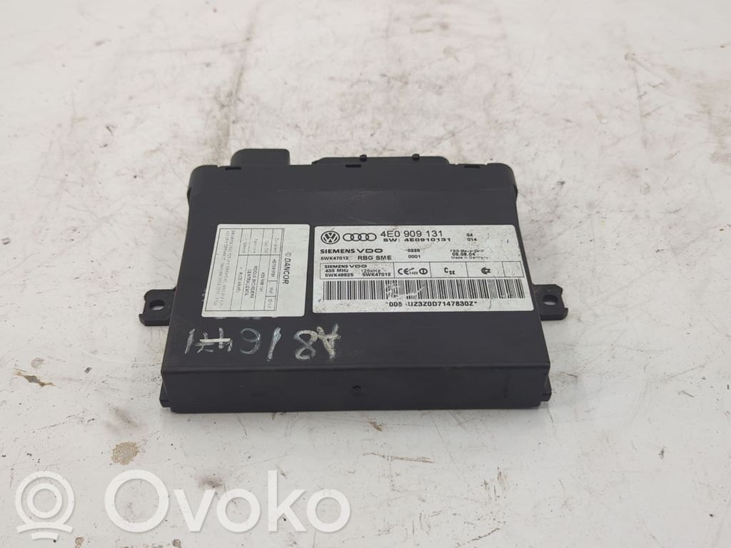 Audi A8 S8 D3 4E Comfort/convenience module 