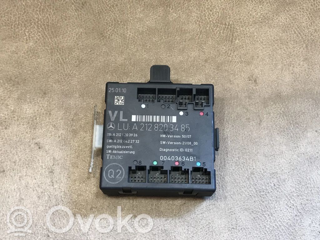 Mercedes-Benz E W212 Unidad de control/módulo de la puerta 