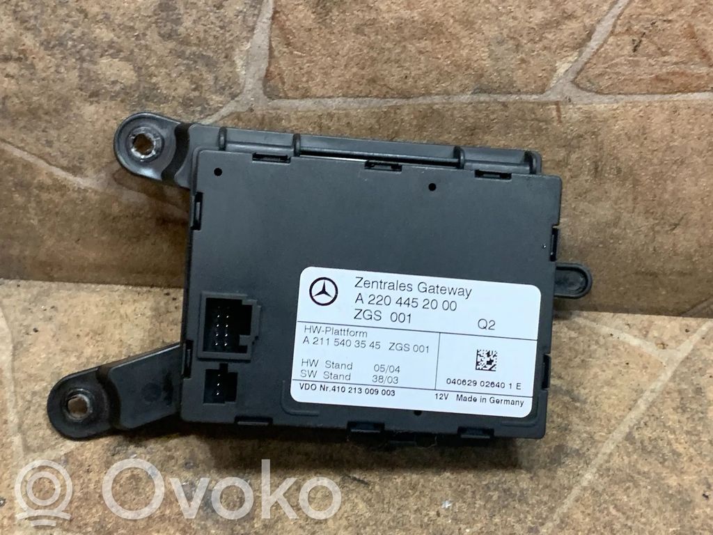 Mercedes-Benz SL R230 Módulo de control Gateway 