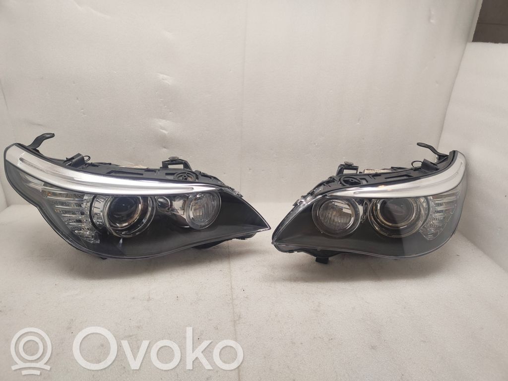 BMW 5 E60 E61 Priekinių žibintų komplektas 