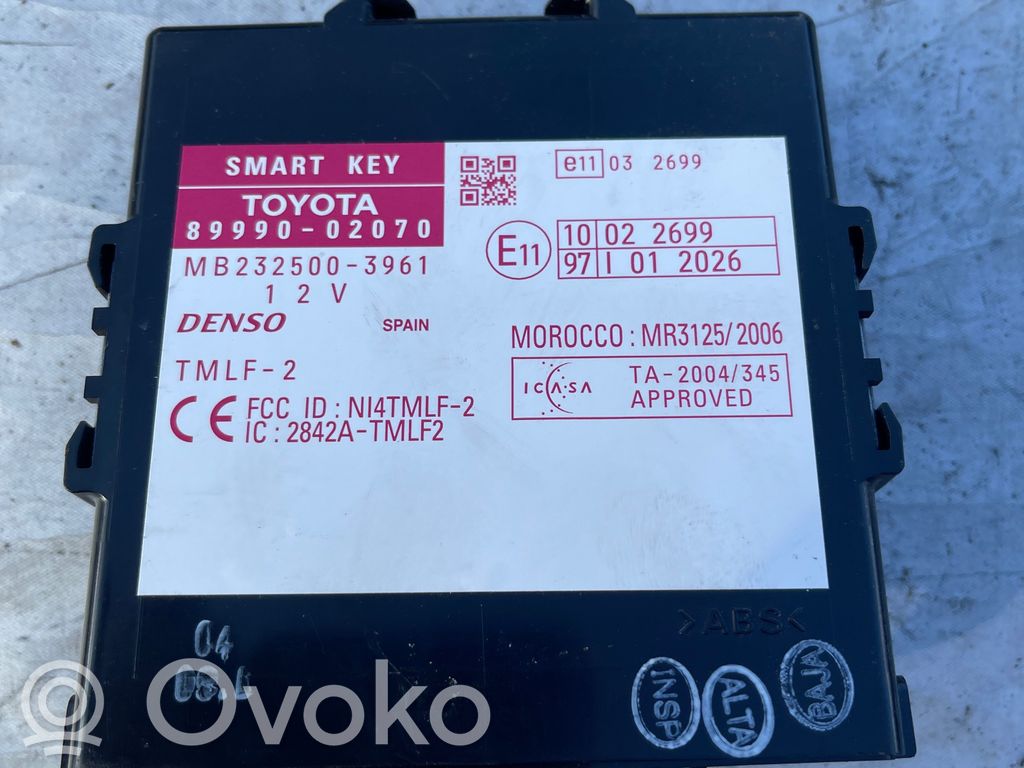 Toyota Auris 150 Inne komputery / moduły / sterowniki 