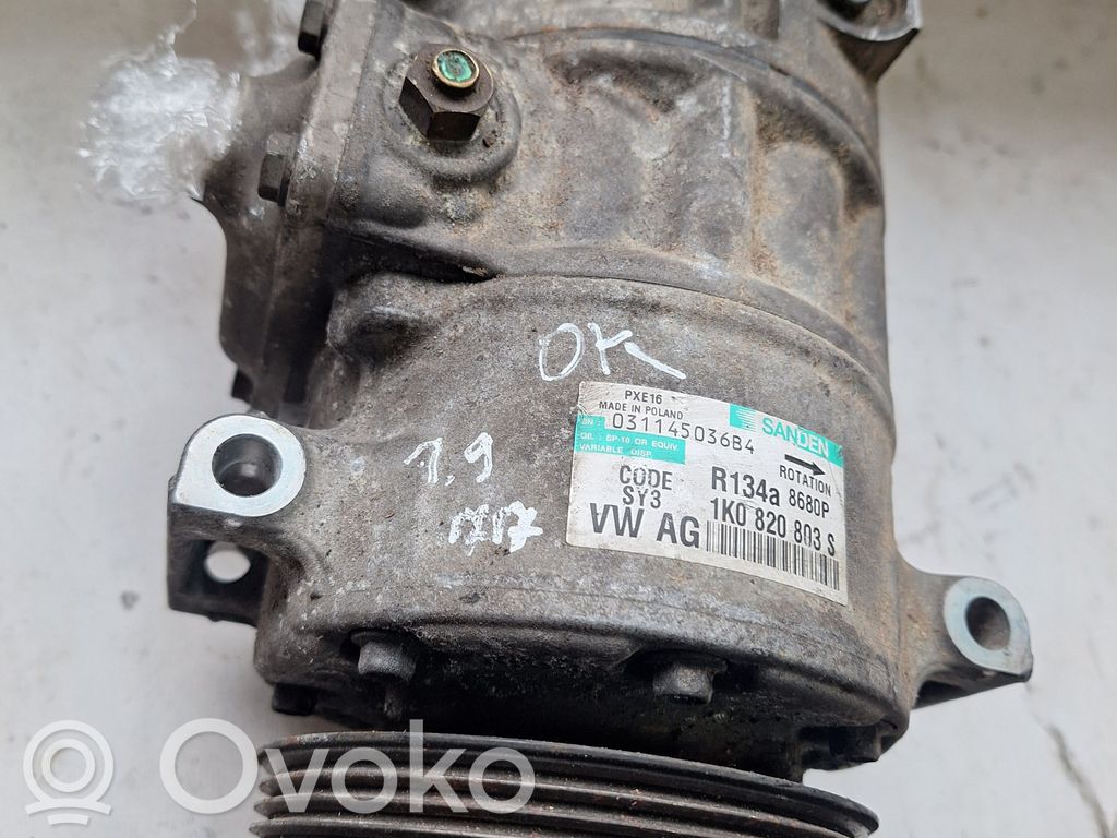 Volkswagen Caddy Kompresor / Sprężarka klimatyzacji A/C 