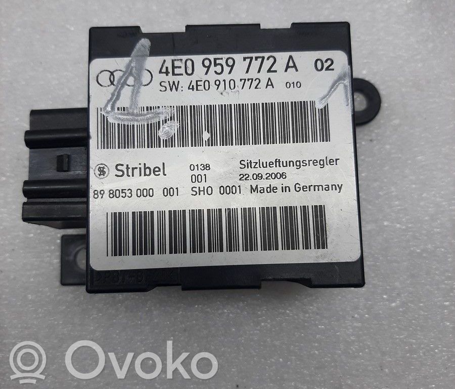 Istuimen säädön moduuli   4E0959772A,4E0959772A