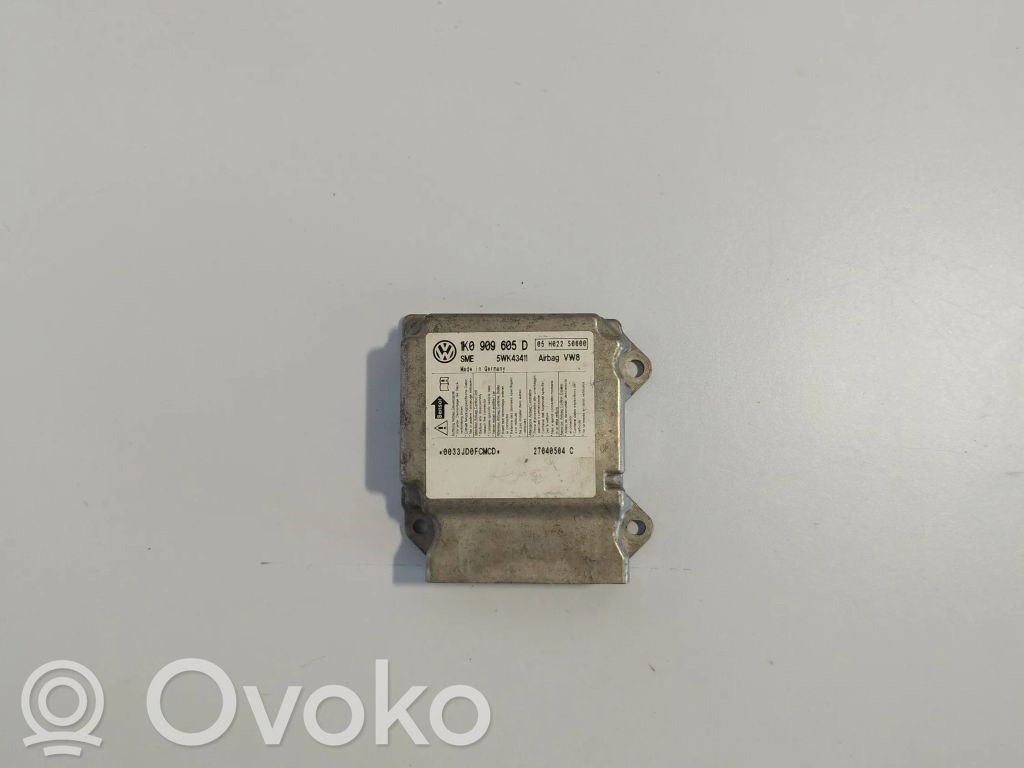 Sterownik / Moduł Airbag   1K0909605D,27040504C,5WK43411,05H022S0600