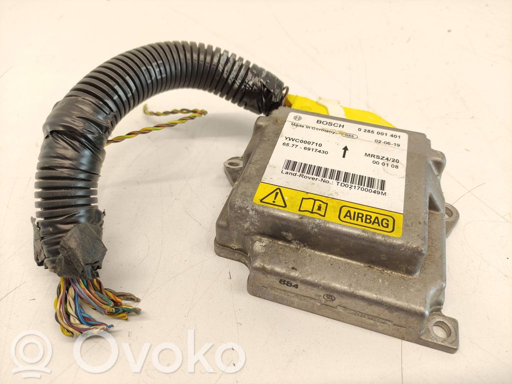 Land Rover Range Rover L322 Unitate/modul de comandă airbaguri 