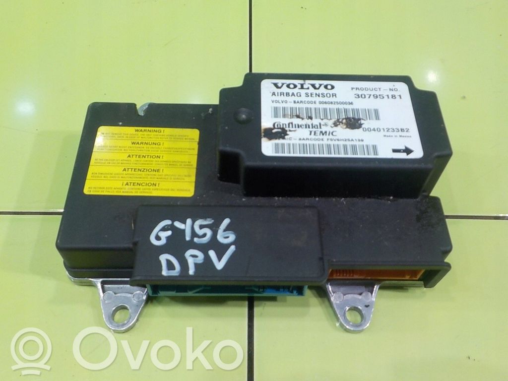 Volvo C70 Oro pagalvių valdymo blokas 