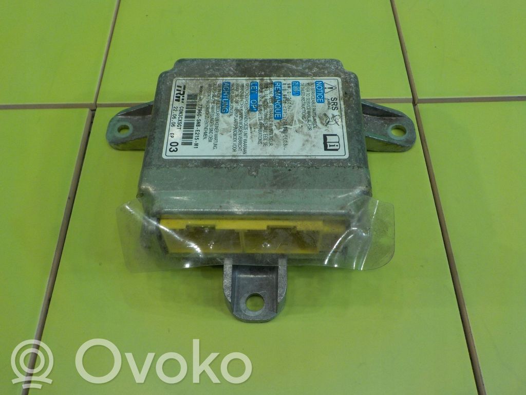 Honda Civic Oro pagalvių valdymo blokas 