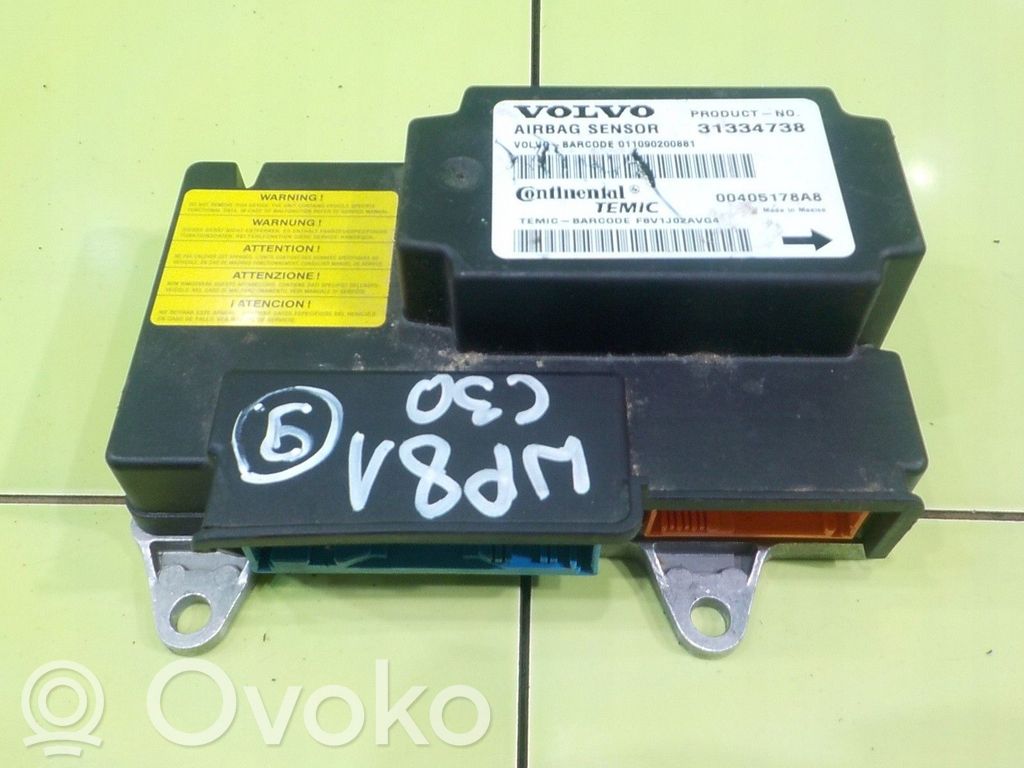 Volvo C30 Turvatyynyn ohjainlaite/moduuli 